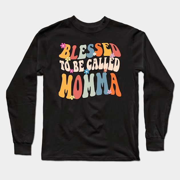 Momma Blessed to be called momma Long Sleeve T-Shirt by Bagshaw Gravity